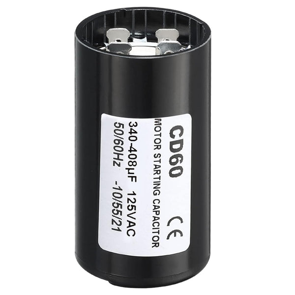 PATIKIL Motor Start Capacitor, 340-408uF/Mfd 125V 50/60Hz CD60 for Electric Motor Starts