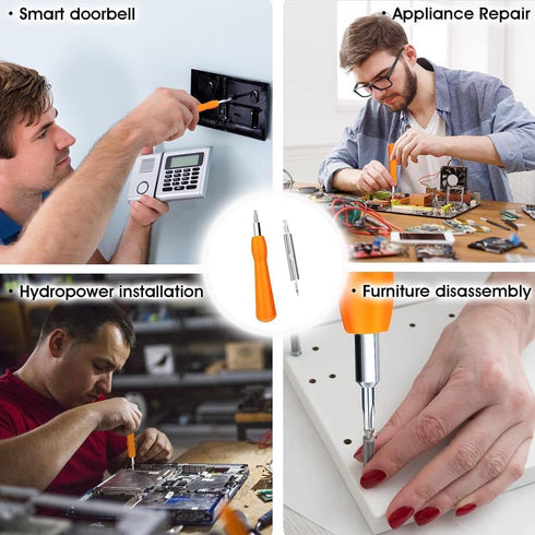 Doorbell Screwdriver Replacement, Double-Ended Bit for All Doorbells Including Video Doorbell Models