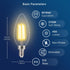 B11 E12 Bulbs 60W Dimmable Bulbs, 2700K Pack 12 FLSNT LED Candelabra Equivalent, LED Candle Light Soft White (Warm