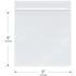 Plymor 5" x 5" Zipper Reclosable Plastic Bags - Pack of 100, 2 Mil