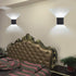 12W IP65 Set Waterproof LED Square Wall Lamp for Outdoor Garden Lighting Decorative, Wall Sconce for Living Room