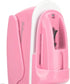 Stapleless Stapler, Pink Staple Free Hand Tool for Office School, Comfortable Handle for Paper Binding