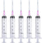 25 Pack 10ml Plastic Syringes with 18Ga, for Scientific Labs and Liquid Measuring Tools, Individually Sealed