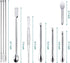 25 Pcs Stainless Steel Lab Spatula Micro Scoop Set, Tiny Mixing Spatula with Tweezers for Powders and Gel