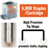 Max No.70FE Staple Cartridge - Clinch Electric Stapler - Box of 5000 Staples