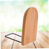 Elegant Bamboo Bookends for Desk - Nature-Inspired Book Organizers