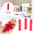 Universal Fit Caulk Saver Cap, Red Caulk Tube Sealer for Sealing and Preserving, 10 Caps