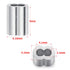 200PCS 1/16" Aluminum Crimping Loop Sleeve, Cable Ferrule Wire Rope Sleeves