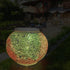 KAHUAHU Solar Outdoor Table Lamp, Solar Powered Mosaic Glass Ball Garden Lights Waterproof