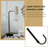 5 12.20X3.54X3.74In ABOOFAN Pcs Adjustable Curved Lamp Stems Iron Lamp Making Accessory for DIY Table Repair