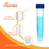 Clear Plastic Graduated Test Tubes 10ml, Sterile Sample Storage Container with Screw Cap, Case of 50