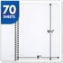 Mead Spiral Notebooks - 24 Pack, 1 Subject, College Ruled Paper, 7-1/2" x 10-1/2", 70 Sheets, Color Will Vary