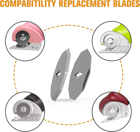 VLOXO WA2300 Replacement Rotary Blades for VLOXO AT001 Cordless Electric Scissors (1-1/2")
