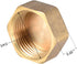 uxcell G3/4 Pipe Fitting Cap - Brass Hex Female Thread Hose Connector for Garden and Outdoor Water Pipes, 4Pcs