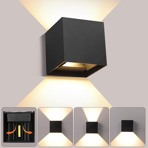 Boaskul Outdoor Wall Lights Fixture 20W,3000K Exterior Modern Front Porch Sconces Hardwired Wall
