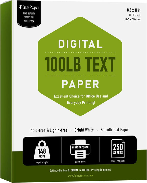 8.5" x 11" Bright White Multipurpose Copy Paper - 40lb Bond /