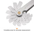 Metric 0.25-6.0 Screw Thread Pitch Gauge Tool for Industrial Measurement