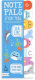 OOLY Mini Sticky Tabs - Sea Life | 120 Paper Note Pals