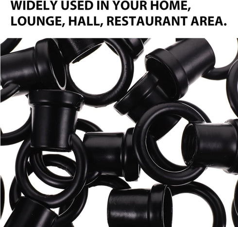 20pcs Veemoon Chandelier Hook Ring Light Fixture, Ceiling Light Hanging Ring Hanger Ceiling Lamp Connectors Pendant