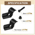 2 1-1/8" 45 2-way uxcell Pcs Structural Pipe Connector, Degree Metal Connectors Corner Pipe Fittings End Rails Clamp