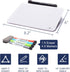 Small Desktop Glass Dry-Erase Whiteboard, 8 x 6 Inches, Tabletop Easel Whiteboard with Stand for Artist and Teacher