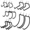 INCLY 10 PCS Heavy Duty Peg Board Hooks for Hanging Tools, 1/4" Large Pegboard Drill Holder Hook Accessories
