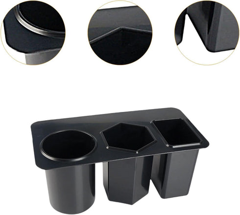 DimyFew 3 Desk Side Storage Organizer Box under Desk Organizer Portable Makeup Holder Modern Easy Install Box
