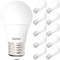 Sunco Lighting 10 Pack A15 LED Bulb, Dimmable Refrigerator Appliance Bulbs, 8W Equivalent, 3000K Warm White