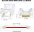 LightingWill LED Connectors 2Pin 8mm, 10 PCS Pigtail Connector Transparent Solderless, LED Tape Light Connector 2 Conductor for COB/SMD 2835 3528 Single Color LED Strips by LightingWill