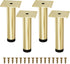 M MIMHOOY Gold Furniture Legs 5 Inch Legs for Furniture Set of 4, Adjustable