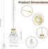 2 12 Inches Pcs Ceiling Fan Pull Chain Ornaments Light Pull Beaded Chains with Clear Acrylic Prism Ball Pendant