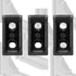 10 Sets Corner Bracket Connectors for 2020 Series 6mm Slot Aluminum Extrusion Profile Accessories (Black)