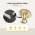 COOLHOOD 2Pcs Drawer Pulls Brass Dressers Knob Cupboard Handle Modern Furniture Handle Round Stripe Bedside Cabinet