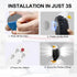 vasdaren Bald Eagle Wall Light,with Remote Control,Magnetic Wall Mounted Lamp with Timer Function,Ideal for Bedroom