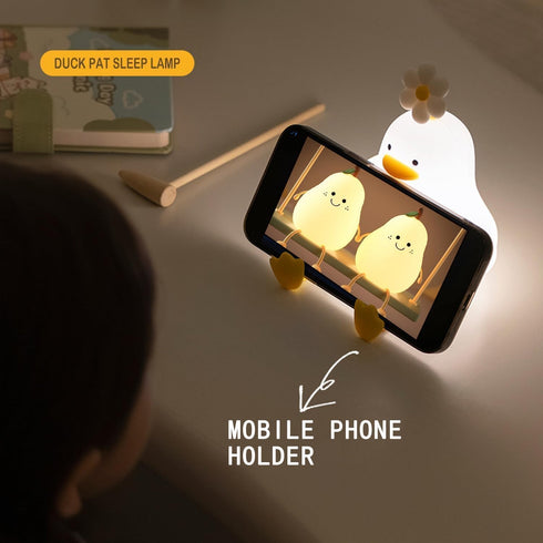Dimming,The 3 Sitting Duck Light With Warm Color Little Flower Rechargeable Touch Lamp Is Levels Brightness