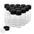 15 PCS 2 Dram Glass Vials, 17x60mm 8ml Borosilicate Glass Empty Vials with Caps, Leak-Proof