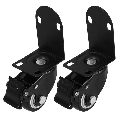 Artibetter 2pcs 2-inch Swivel Casters Silent Replacement Furniture Wheels for Office Chair,