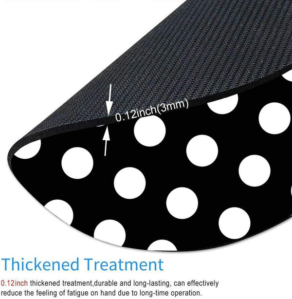 Mouse Pad, Polka Dots Design, Personalized Round Mouse Pad for Office Desk Accessories, 7.9 x 7.9 x 0.12 Inch