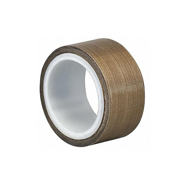TapeCase 134-3 PTFE Tan Abrasion Resistant Fiberglass Tape, Industrial Grade, 0.25" Width, 5YD Length