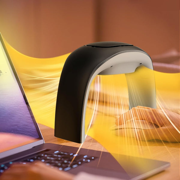 Desk Mouse Pad Hand Warmer, 110v 100w Heated Mouse Pad, Energy Efficient Ceramic Office Desk Heater - Black
