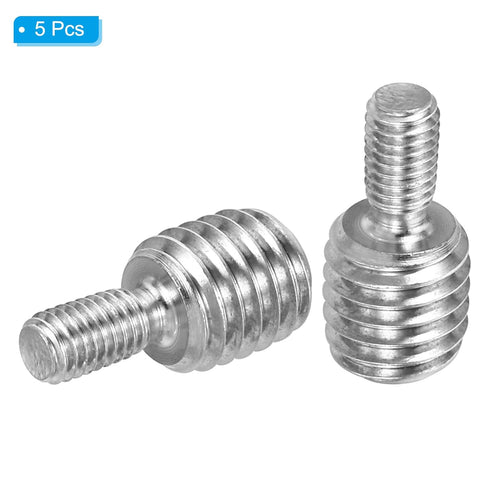 PATIKIL M5xM10x20mm Double End Threaded Stud Screw Bolt, 5 Pack Stainless Steel Rod Bolts