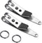Multi-Purpose Pocket Clip Nano Knife, 2 Pack, Stainless Steel Suspension Clips for Keys, Flashlights, Knives