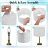 10.2" 10.2" 7.5" 3Pcs BENECREAT Beige Drum Lampshade, Top x Bottom x High Replacement Lamp Shade with Platsic Latch