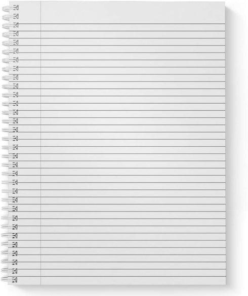 Softcover Work of Heart Teacher Spiral Notebook, 8.5" x 11", 120 College Ruled Pages, Durable Gloss Laminated Cover