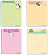 Cute Humorous Notepads, 4 Assorted Funny Note Pads