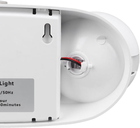LED Emergency Light Fixtures with 2 Heads, 1800mAh Battery, US Plug, Adjustable Lamp Heads for Entry Exit Emergency