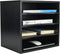 PAG Mail Sorter Organizer, Wood Countertop Literature Organizer, 4 Compartments for Office Supplies, Desktop File