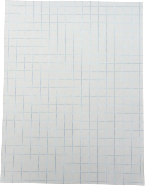 School Smart Double Sided Graph Paper, 8-1/2 x 11 Inches, 1/2 Inch Rule, White, Pack of 500