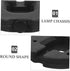 4.13In HEALLILY Weighted Desk Lamp Base Round Iron Floor Lamp Loader Stand Heavy Duty Stable Base Accessory for Home