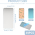 SISABAMA 30 2.36"x1.18" Pcs Adhesive Metal Plates for Magnetic Mounts Rectangular Steel Strips with Adhesive Backing